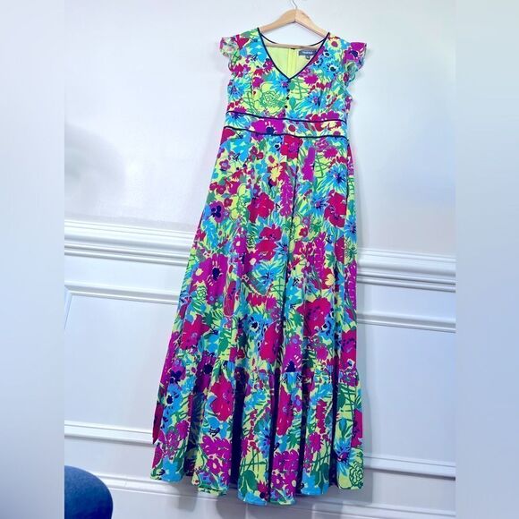 ModCloth eyes on you maxi dress size large - Picture 4 of 7